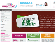 Tablet Screenshot of imprimeo.fr